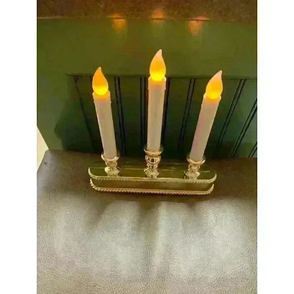 3 light LED window candelabra battery operated